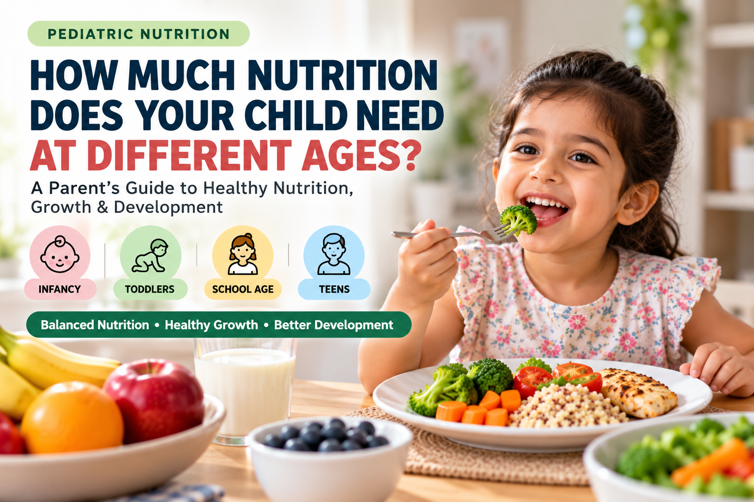 Pediatric Nutrition: How Much Nutrition Does Your Child Need?